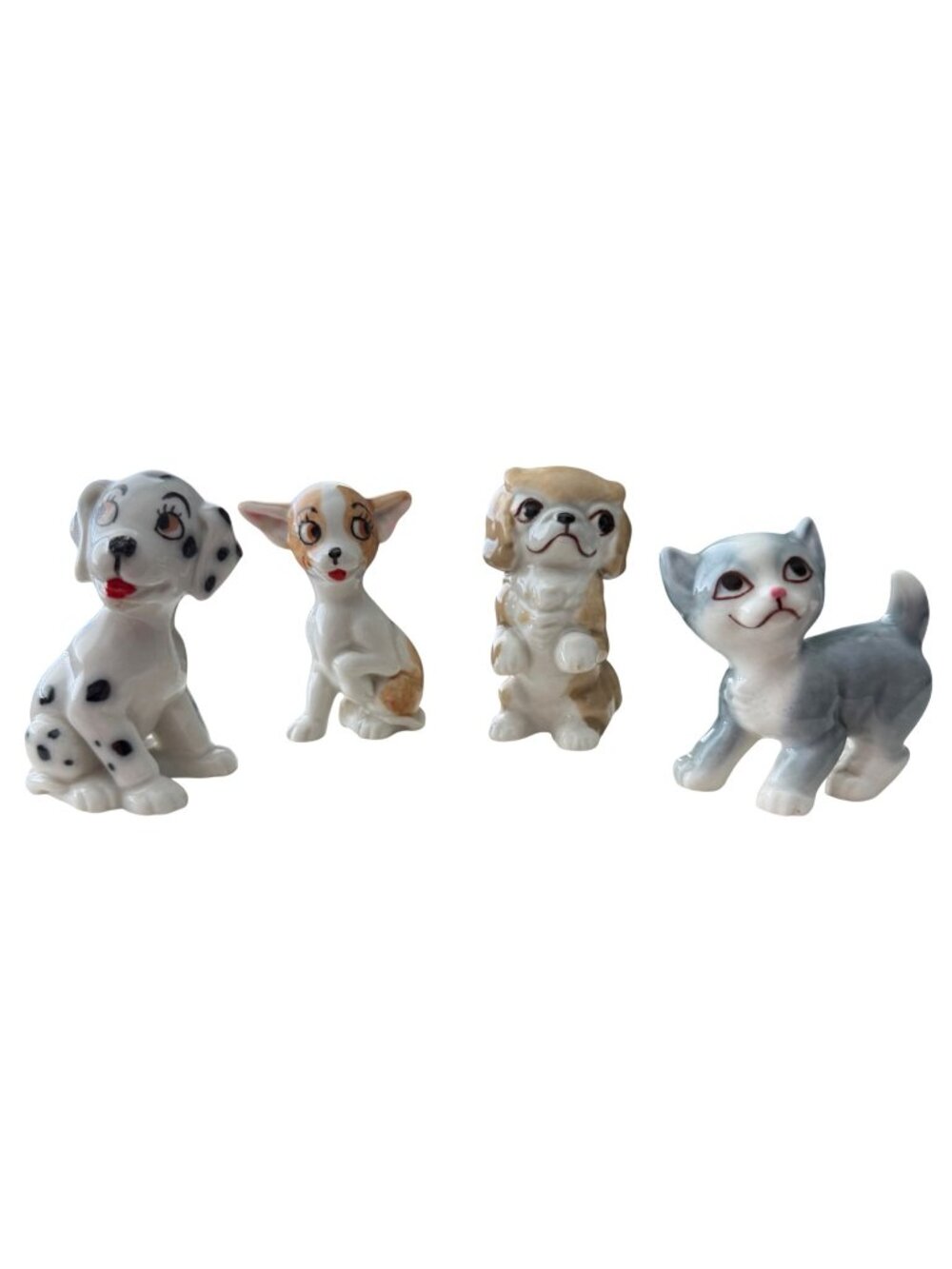 Wade Figurines Rare Lot of 4 TV Pets 1959 Simon Pepi Chee Chee Mitzi